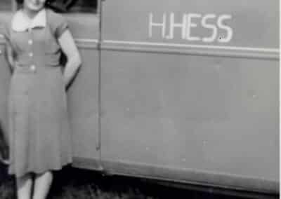 Betten Hess historischer Lieferwagen